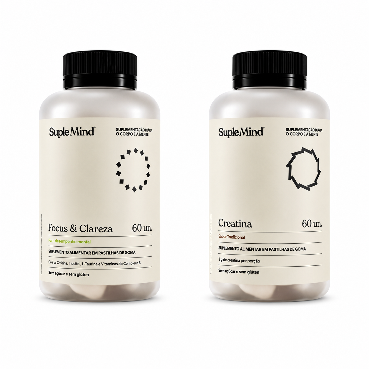Kit Força Total SupleMind — combo de creatinas gummy para força e performance